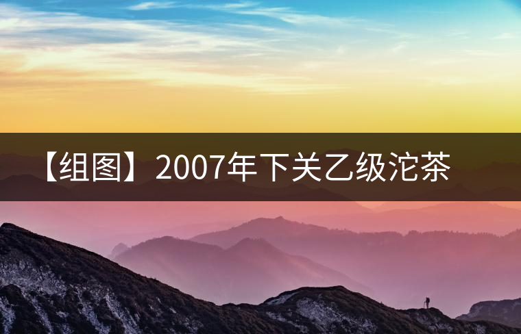 【組圖】2007年下關(guān)乙級(jí)沱茶開湯
