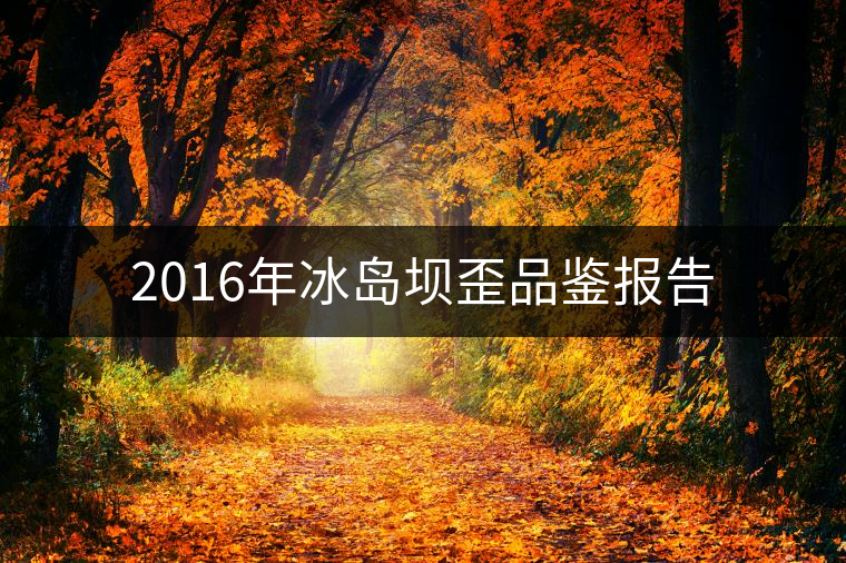 2016年冰島壩歪品鑒報(bào)告