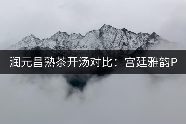 潤(rùn)元昌熟茶開(kāi)湯對(duì)比:宮廷雅韻PK宮廷貢潤(rùn) 潤(rùn)元昌熟茶開(kāi)湯對(duì)比:宮廷雅韻PK宮廷貢潤(rùn)