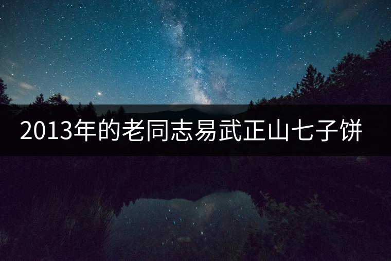 2013年的老同志易武正山七子餅開(kāi)湯