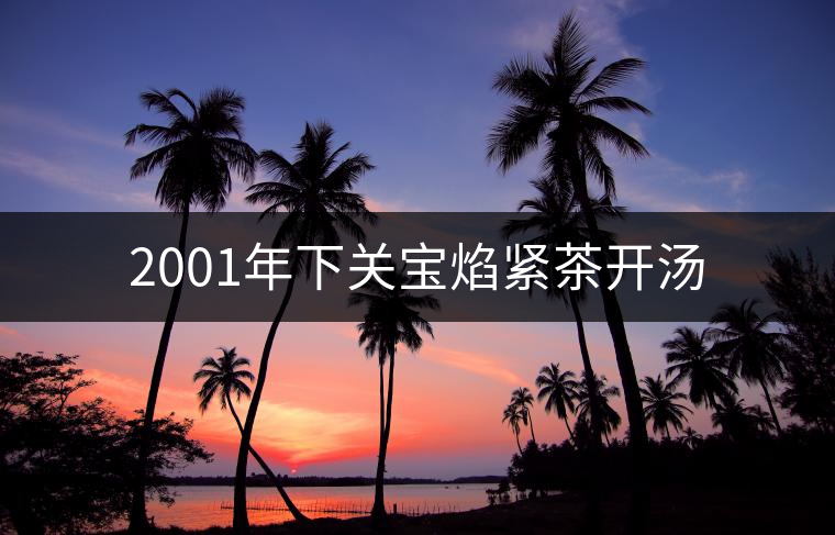 2001年下關(guān)寶焰緊茶開(kāi)湯