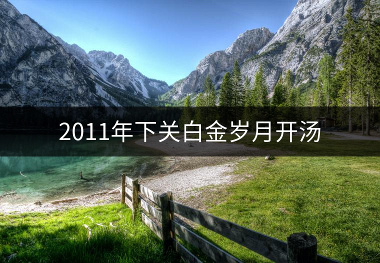2011年下關(guān)白金歲月開湯