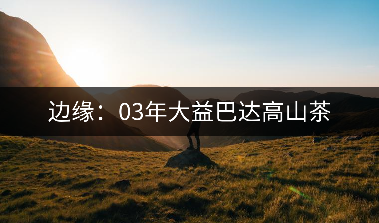 邊緣：03年大益巴達(dá)高山茶