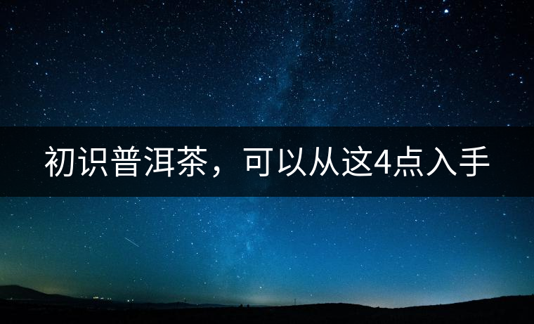 初識普洱茶，可以從這4點(diǎn)入手