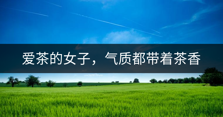 愛茶的女子，氣質(zhì)都帶著茶香