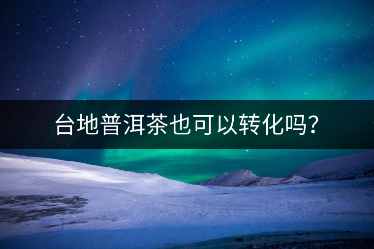 臺(tái)地普洱茶也可以轉(zhuǎn)化嗎？