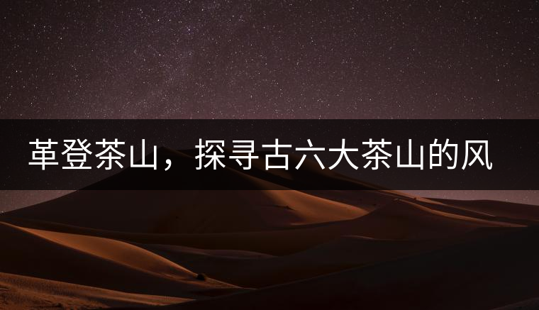 革登茶山，探尋古六大茶山的風采