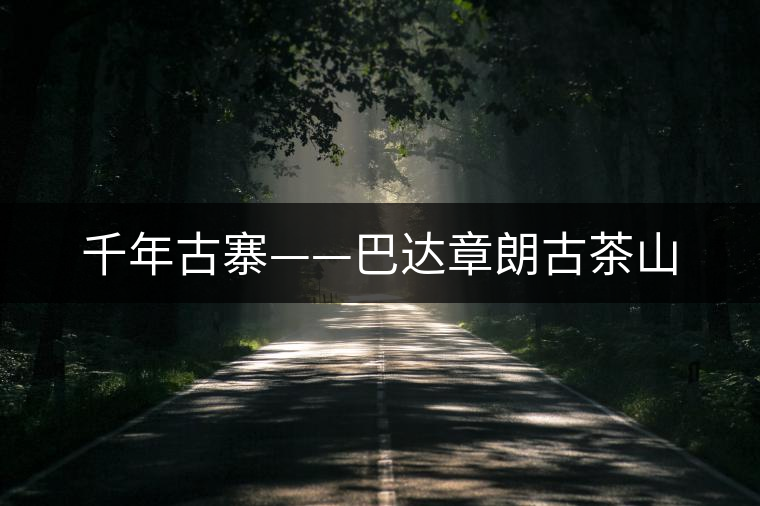 千年古寨——巴達章朗古茶山