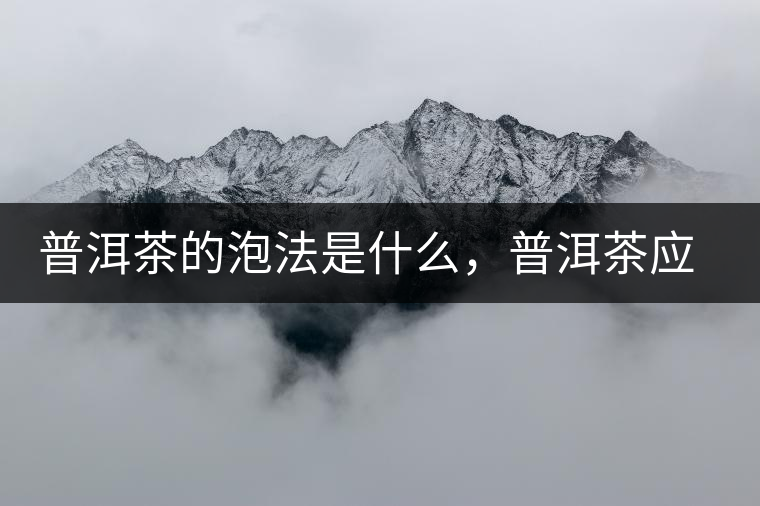 普洱茶的泡法是什么，普洱茶應(yīng)該怎么泡？
