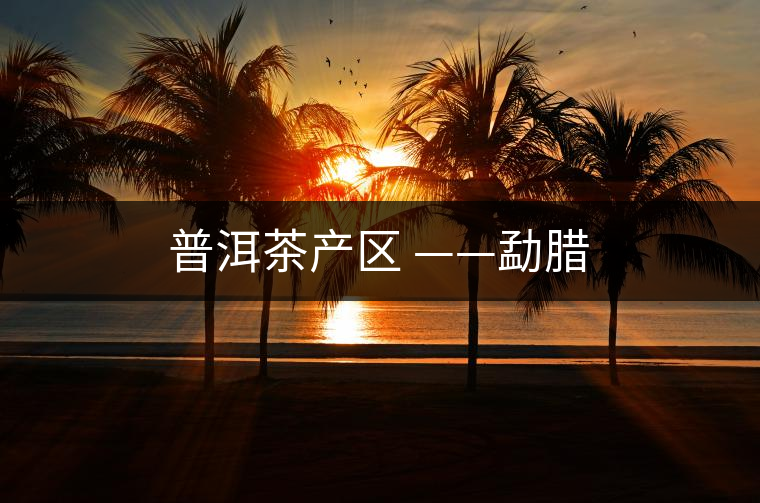 普洱茶產(chǎn)區(qū) ——勐臘