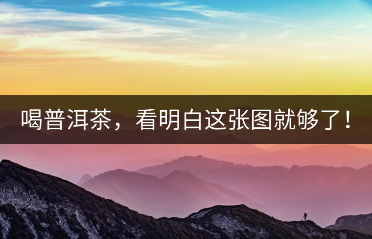 喝普洱茶，看明白這張圖就夠了！