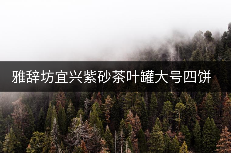 雅辭坊宜興紫砂茶葉罐大號四餅普洱存儲茶罐缸家用密封罐陶瓷茶具