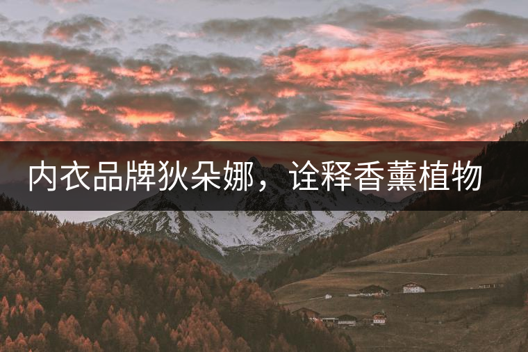內(nèi)衣品牌狄朵娜，詮釋香薰植物精油內(nèi)衣新潮流！