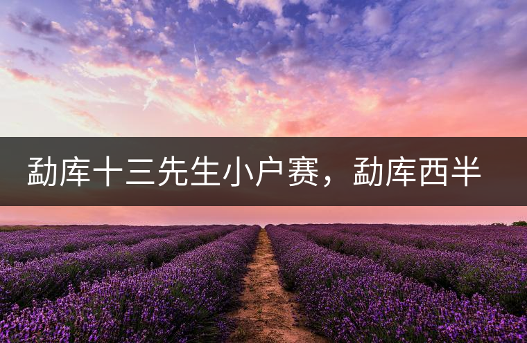 勐庫十三先生小戶賽，勐庫西半山的名寨