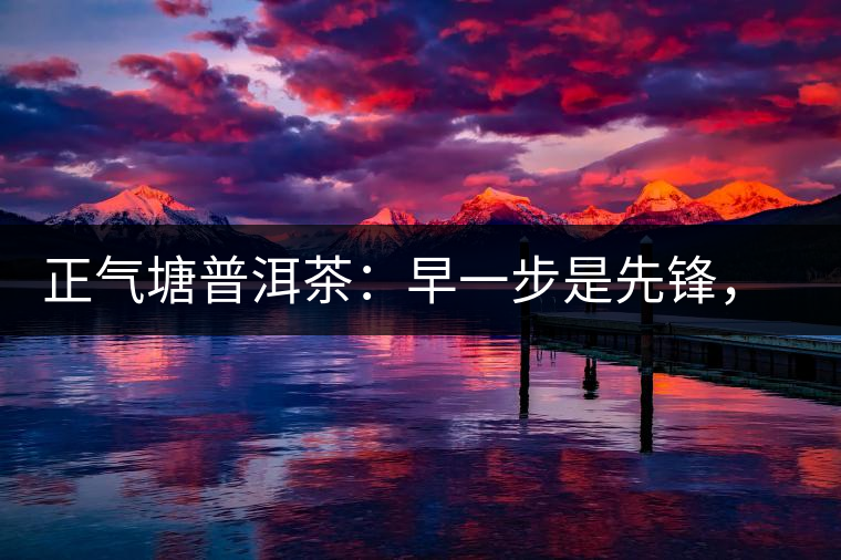 正氣塘普洱茶：早一步是先鋒，早兩步是先烈