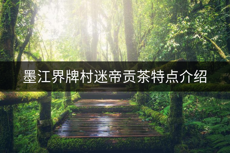 墨江界牌村迷帝貢茶特點介紹