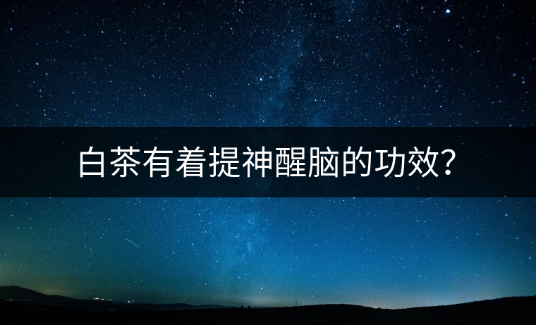 白茶有著提神醒腦的功效？