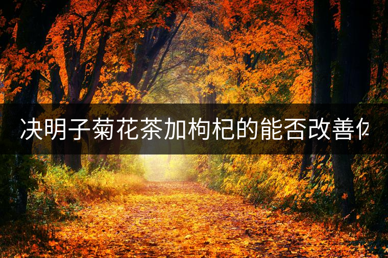 決明子菊花茶加枸杞的能否改善體質(zhì)？