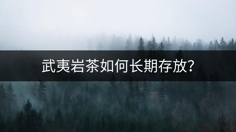 武夷巖茶如何長(zhǎng)期存放？