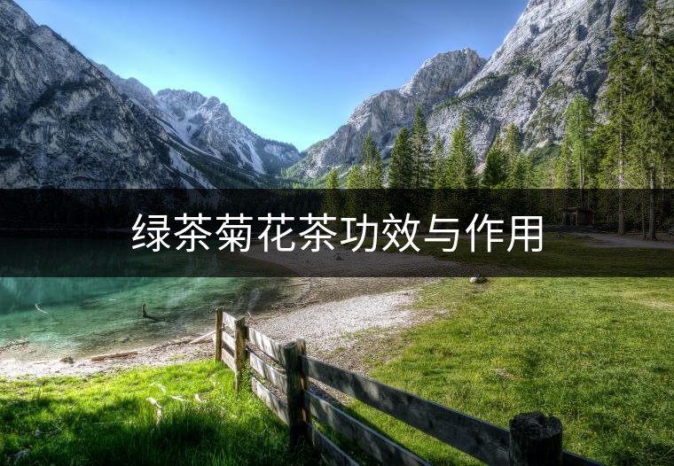 綠茶菊花茶功效與作用