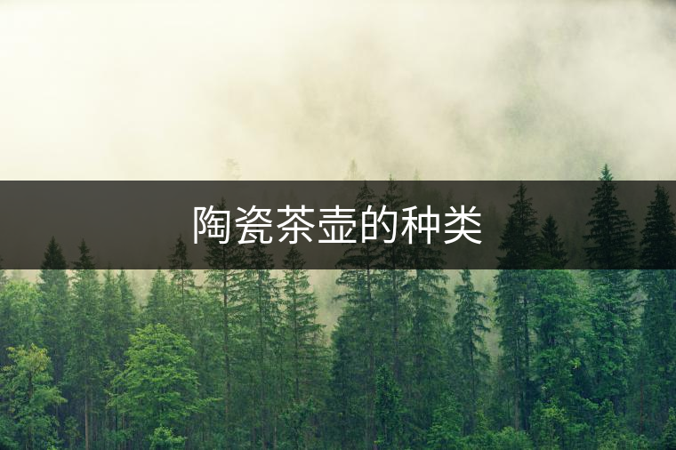 陶瓷茶壺的種類(lèi)