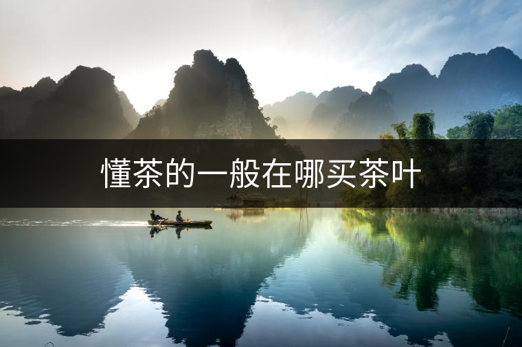 懂茶的一般在哪買茶葉 懂茶的一般在哪買茶葉