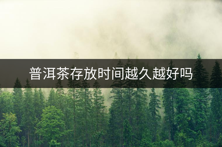 普洱茶存放時間越久越好嗎