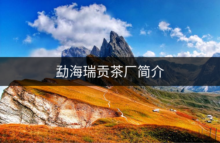 勐海瑞貢茶廠簡(jiǎn)介 勐海瑞貢茶廠簡(jiǎn)介
