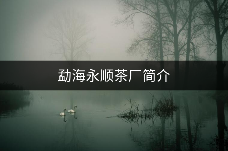 勐海永順茶廠簡介 勐海永順茶廠簡介