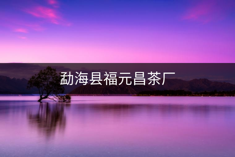 勐?？h福元昌茶廠