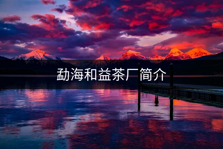 勐海和益茶廠簡(jiǎn)介