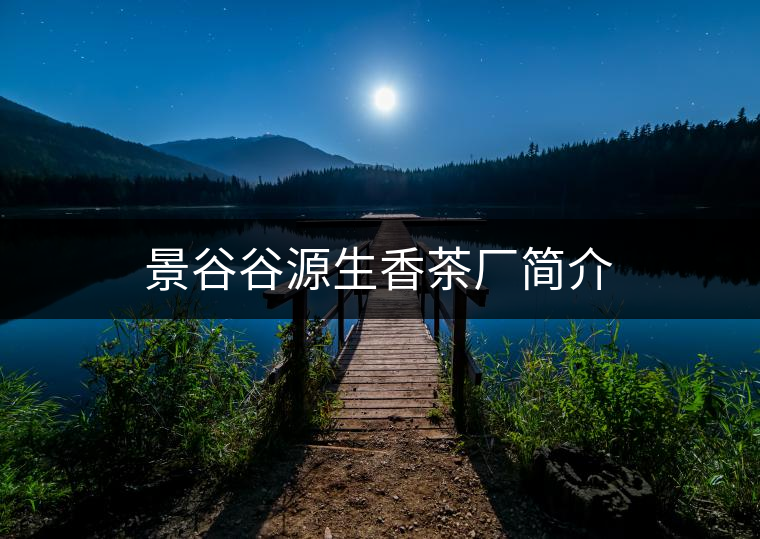 景谷谷源生香茶廠簡介