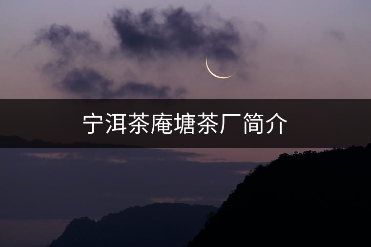 寧洱茶庵塘茶廠簡(jiǎn)介