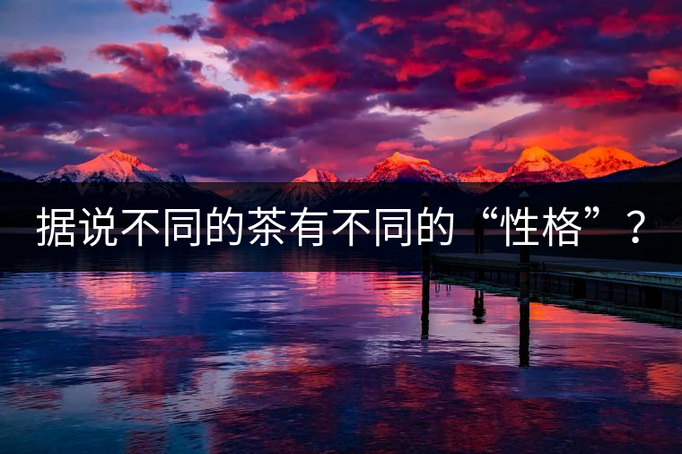 據(jù)說(shuō)不同的茶有不同的“性格”？