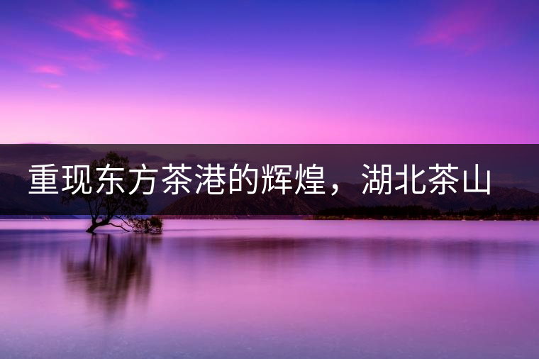 重現(xiàn)東方茶港的輝煌，湖北茶山分布介紹