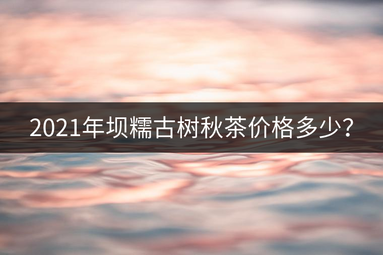 2021年壩糯古樹秋茶價(jià)格多少？