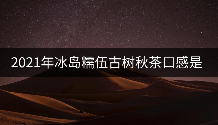 2021年冰島糯伍古樹秋茶口感是什么？