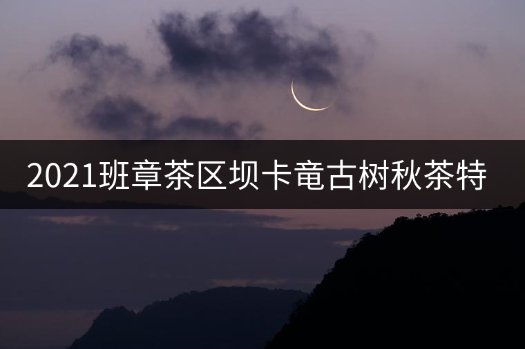 2021班章茶區(qū)壩卡竜古樹秋茶特點！