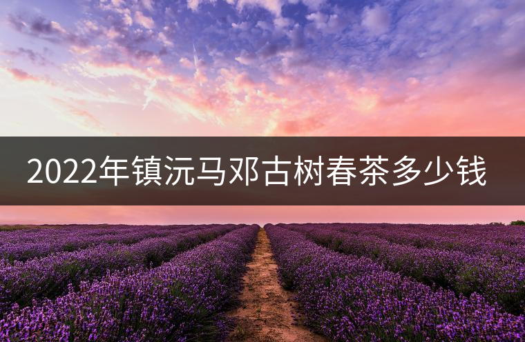 2022年鎮(zhèn)沅馬鄧古樹春茶多少錢一公斤？