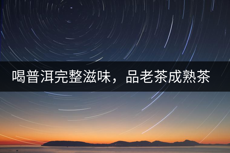 喝普洱完整滋味，品老茶成熟茶湯