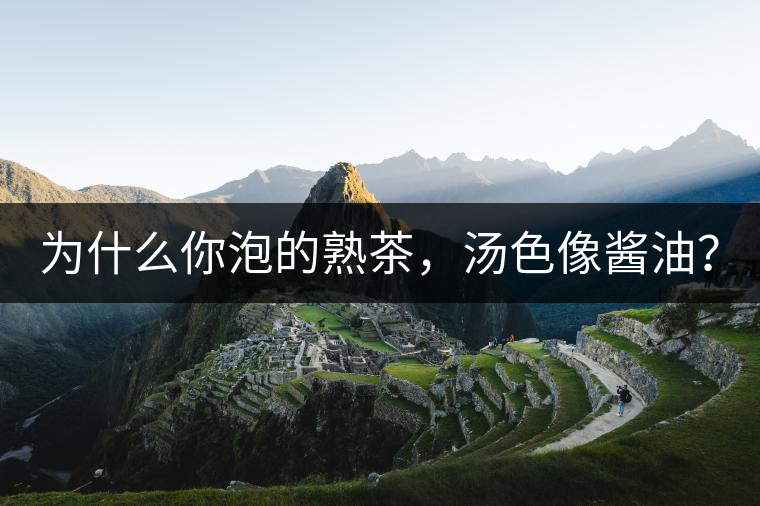 為什么你泡的熟茶，湯色像醬油？