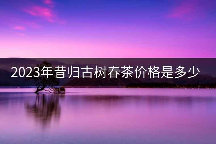 2023年昔歸古樹春茶價(jià)格是多少？