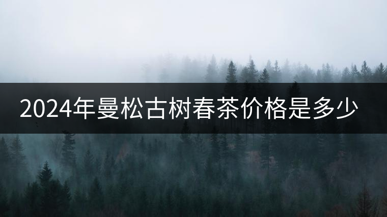 2024年曼松古樹(shù)春茶價(jià)格是多少？