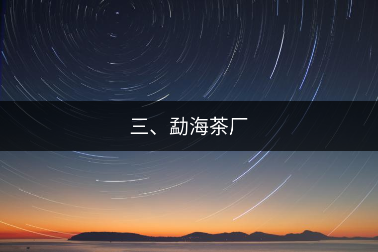 三、勐海茶廠