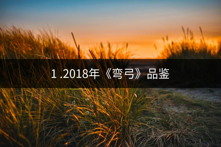 1 .2018年《彎弓》品鑒