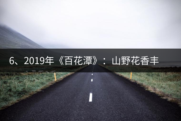 6、2019年《百花潭》：山野花香豐富妖嬈，氣韻強勁，極度甜柔、飽滿
