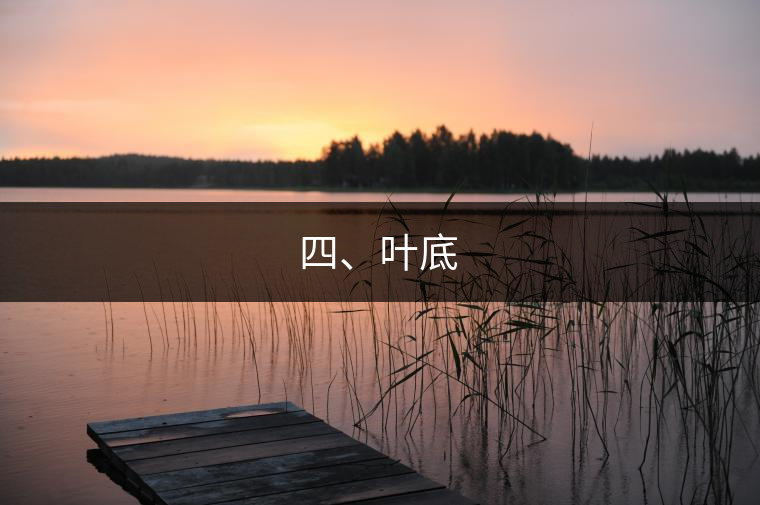 四、葉底
