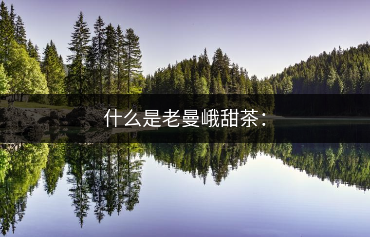 什么是老曼峨甜茶：