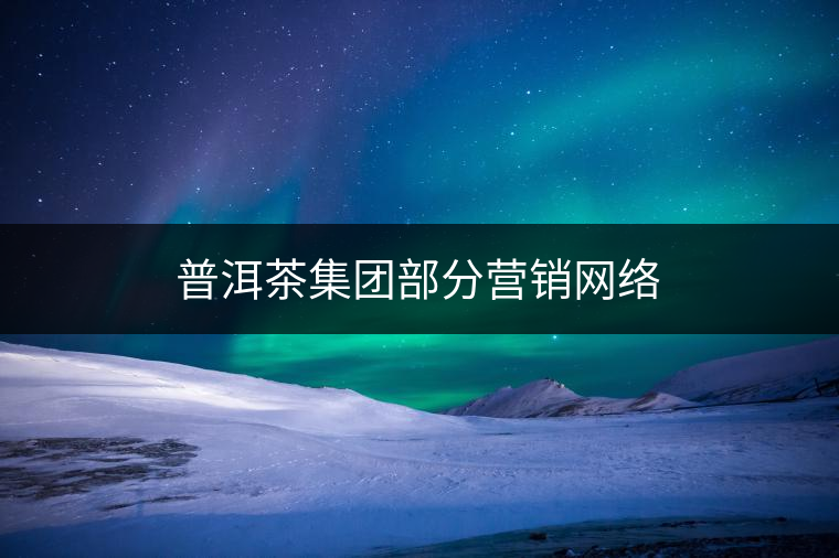 普洱茶集團部分營銷網絡