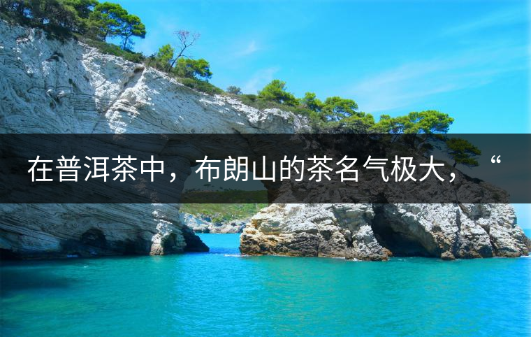 在普洱茶中，布朗山的茶名氣極大，“江湖”地位特殊：